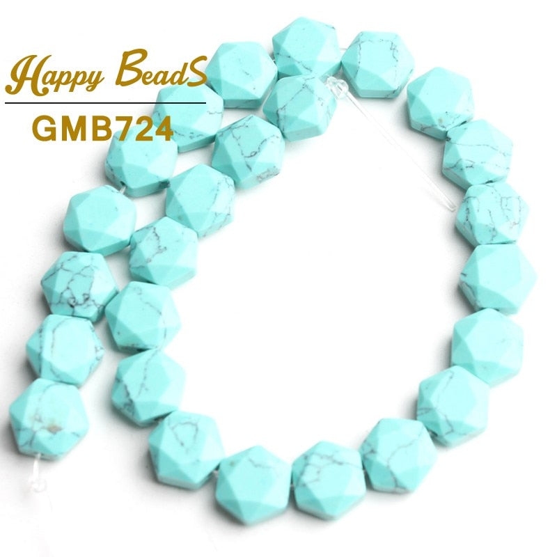 8x8mm Natural Agates Jades Turquoises Stone Beads