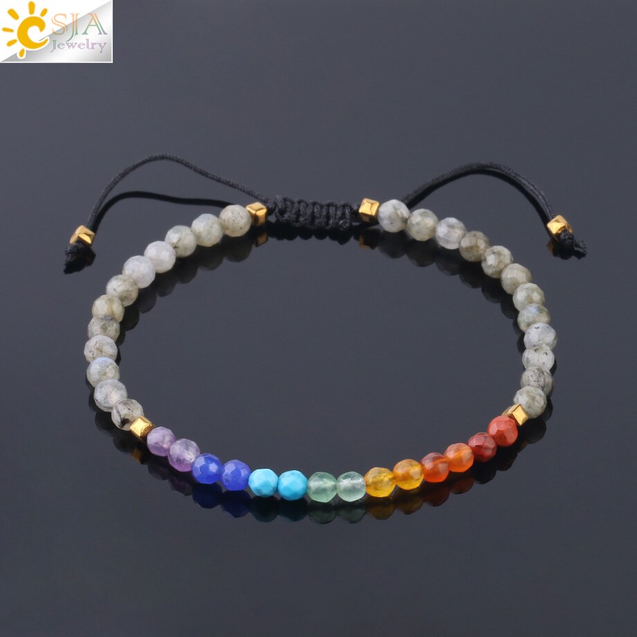 Simple Small Beads Bracelets 4mm Natural Stone