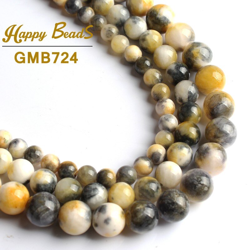 Natural Stone Jades Chalcedony Beads Round