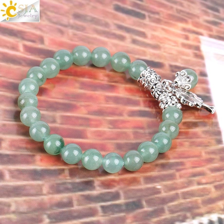 Meditation Green Aventurine Women Bracelets Natural