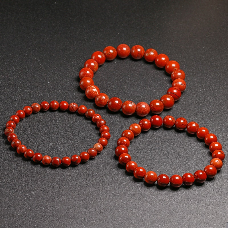 Natural Genuine Red Jasper Round -Stones Beads