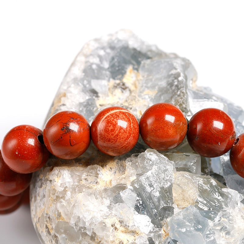 Natural Genuine Red Jasper Round -Stones Beads