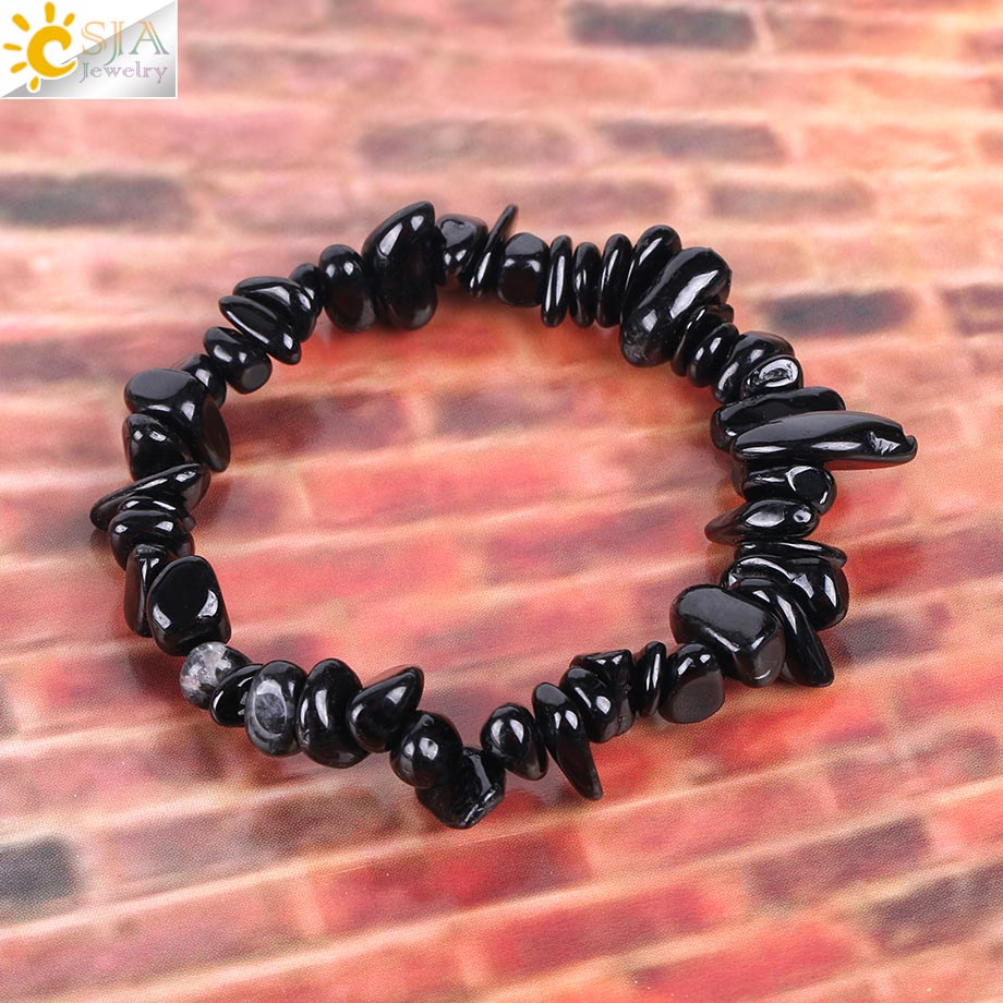 Black Tourmaline Bracelets for Women Crystal