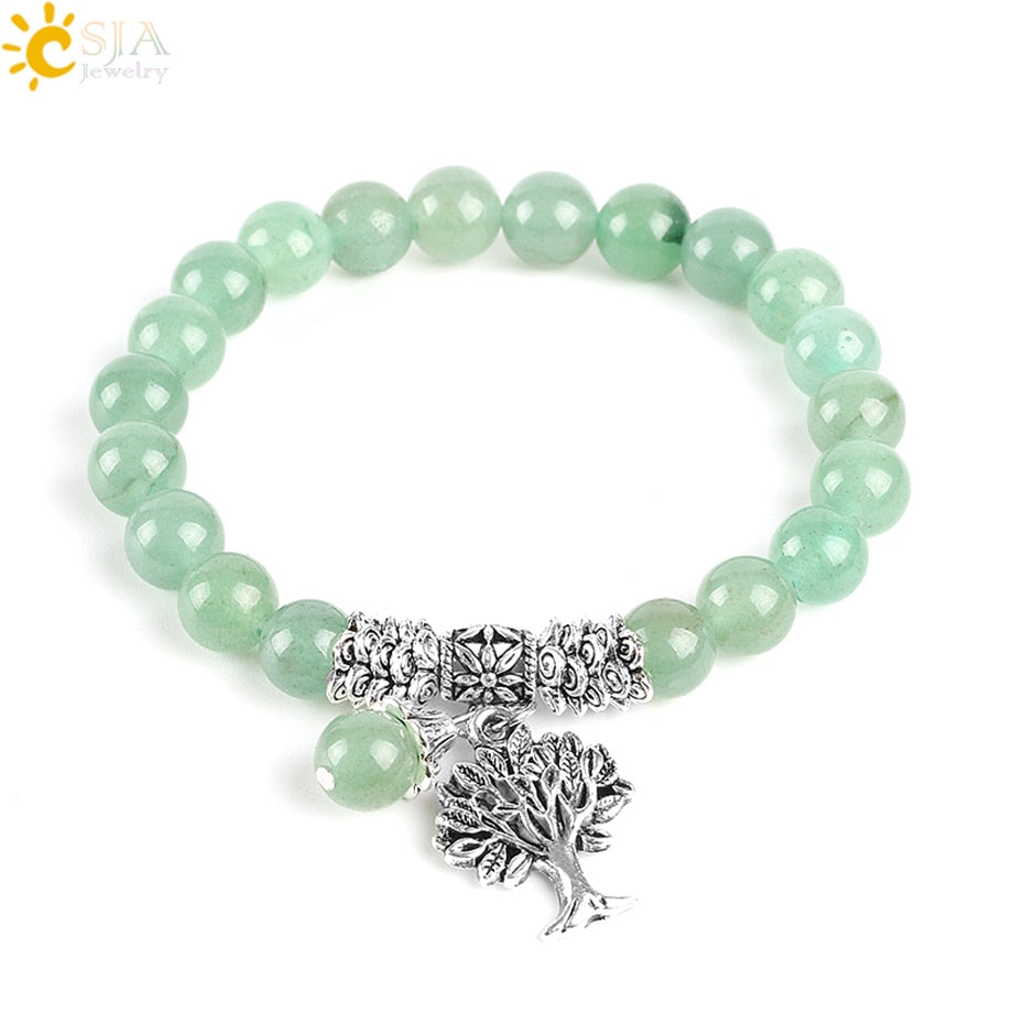 Meditation Green Aventurine Women Bracelets Natural