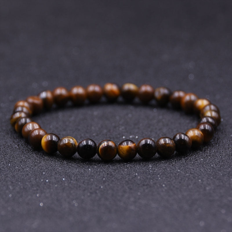 Minimalist 100% Real Tiger Eyes Beads Bracelet