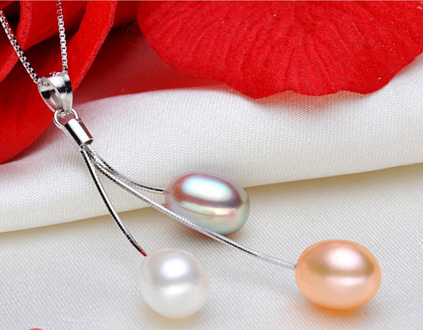 Fashion Pearl Necklace Pearl Jewelry Multicolor Natural Pearl