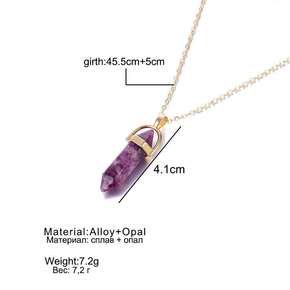 FNIO Crystal Pendant Necklace For Women