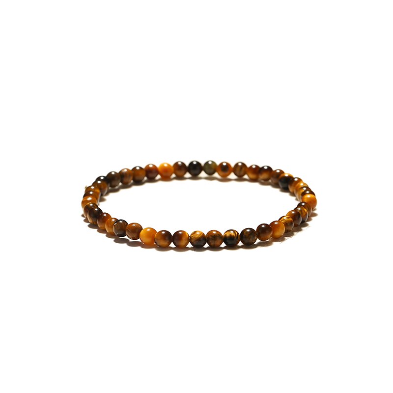 Minimalist 100% Real Tiger Eyes Beads Bracelet