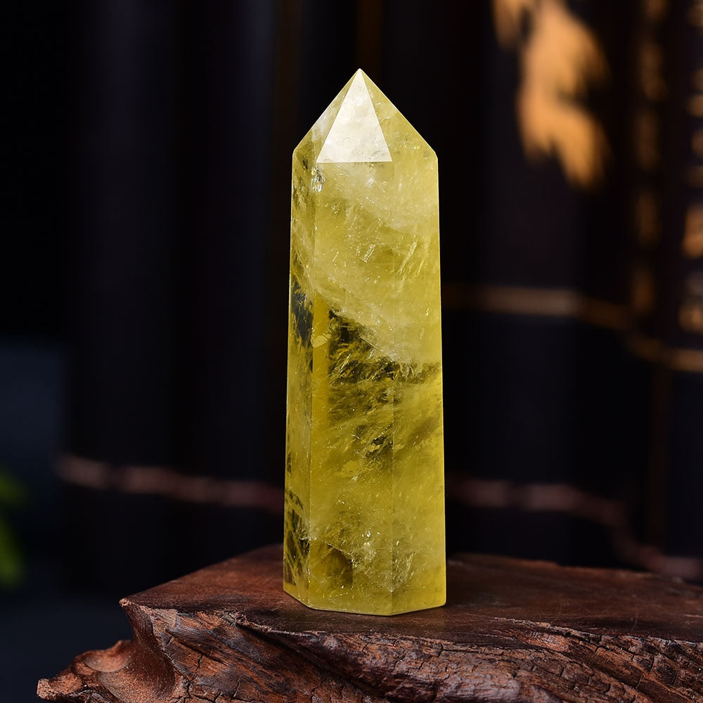 Crystal Point Citrine Healing Obelisk Yellow Quartz