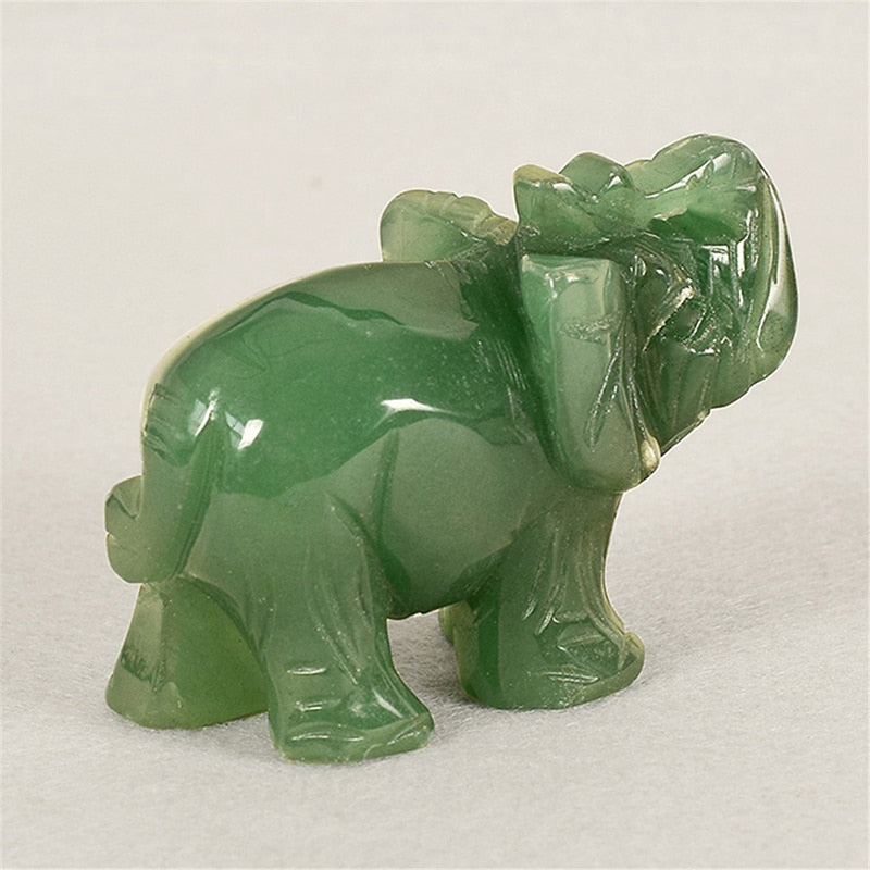 Lucky Elephant Green Aventurine Jade