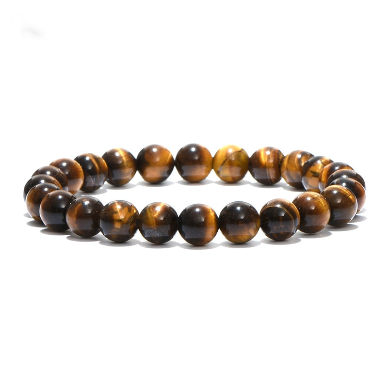 Minimalist 100% Real Tiger Eyes Beads Bracelet