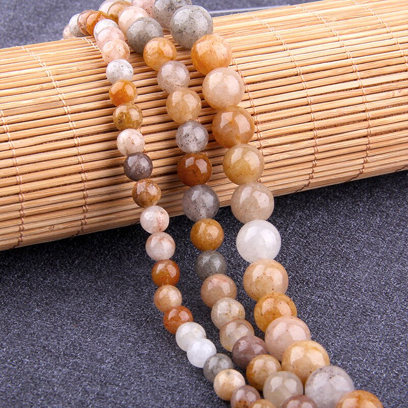 Brown Aragonites  Jades Bead Chalcedony