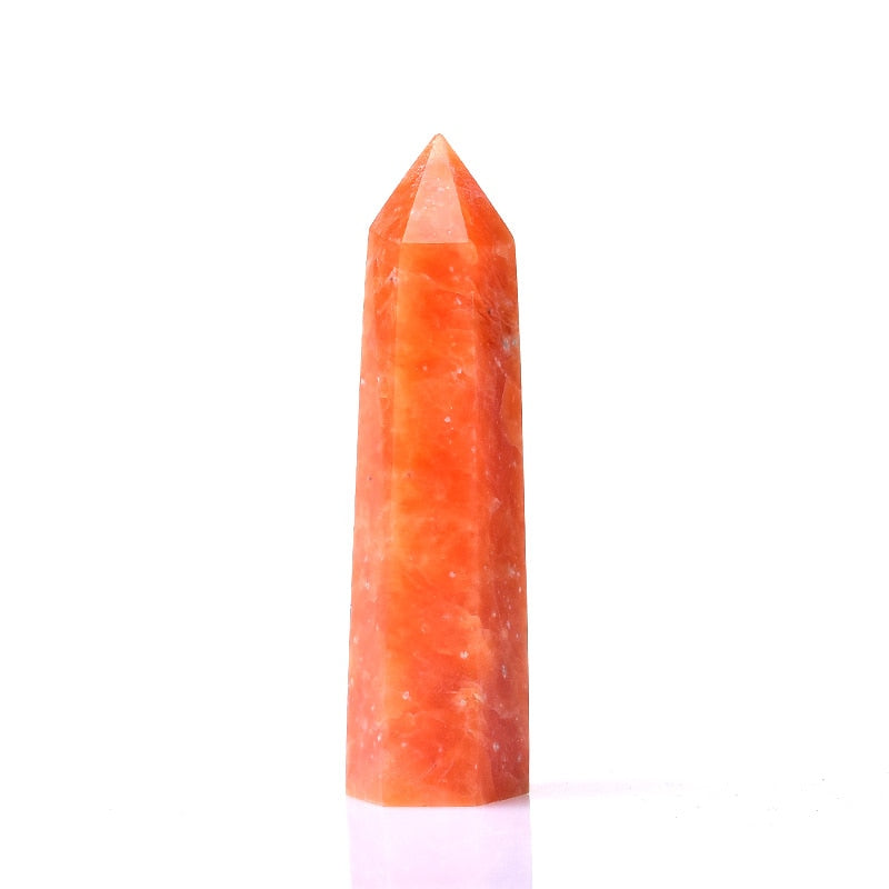 Crystal Point Sunstone Healing Stone Quartz Tower