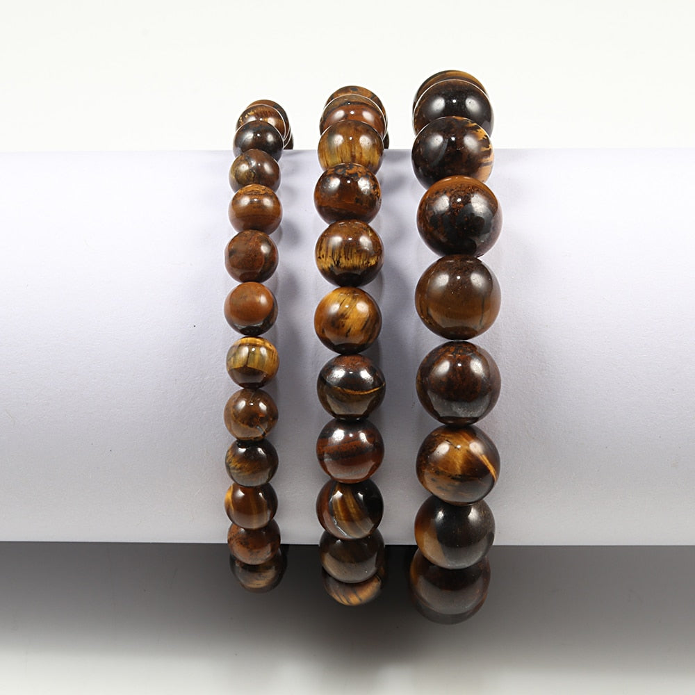 Natural Stone Beads Tiger Eye Bracelet