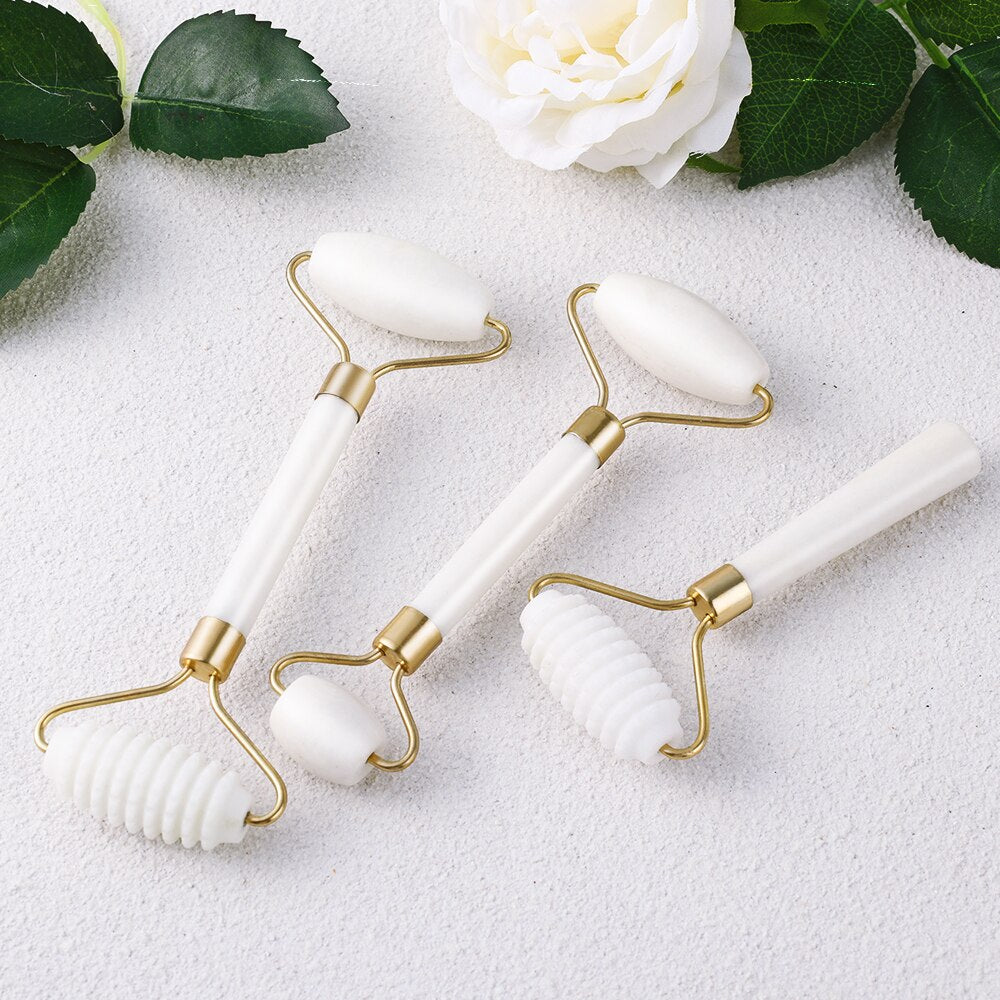 Face Massager Jade Roller Scraper Facial Skin Care Tools