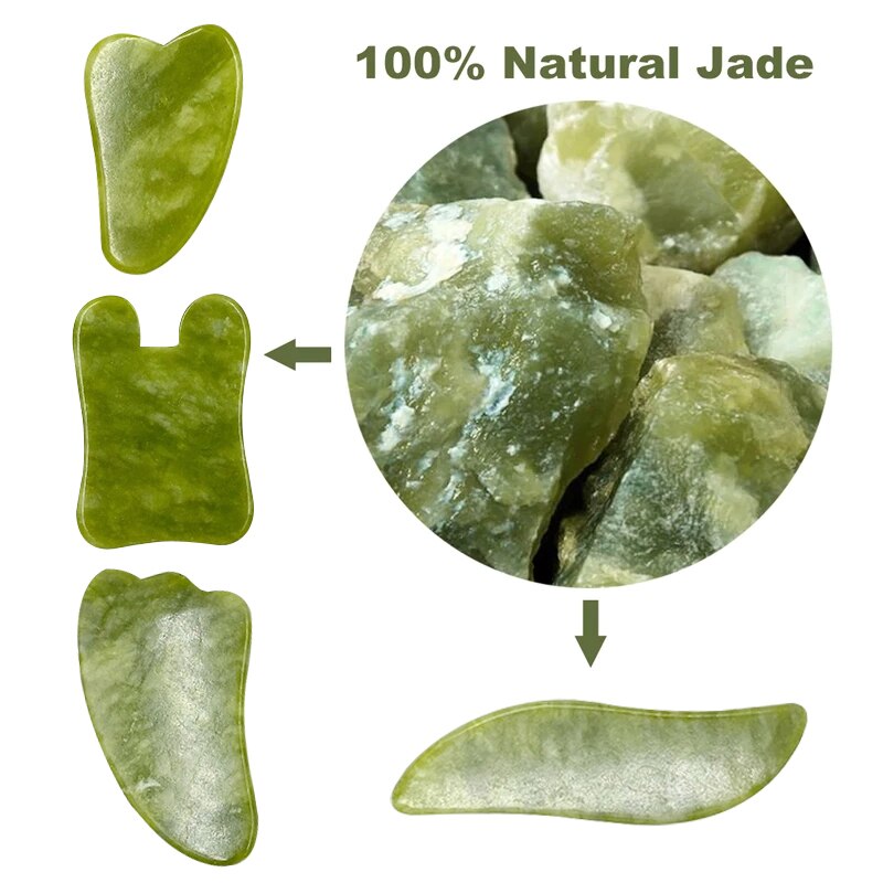 Natural Jade Scraper Board Face Massager