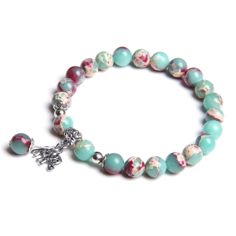 Boho Charm Bracelets Women Natural Rose