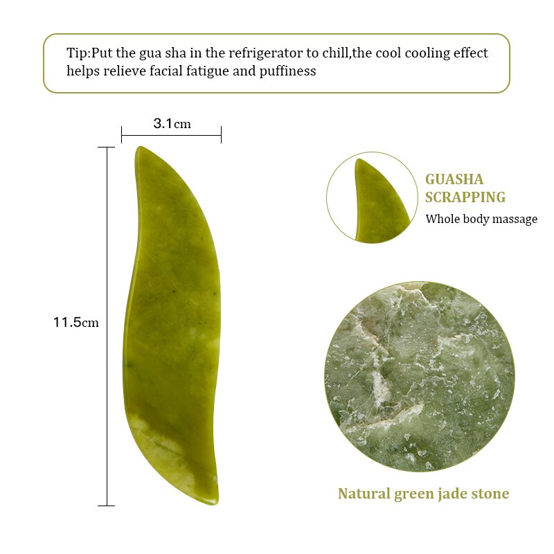 Natural Jade Scraper Board Face Massager