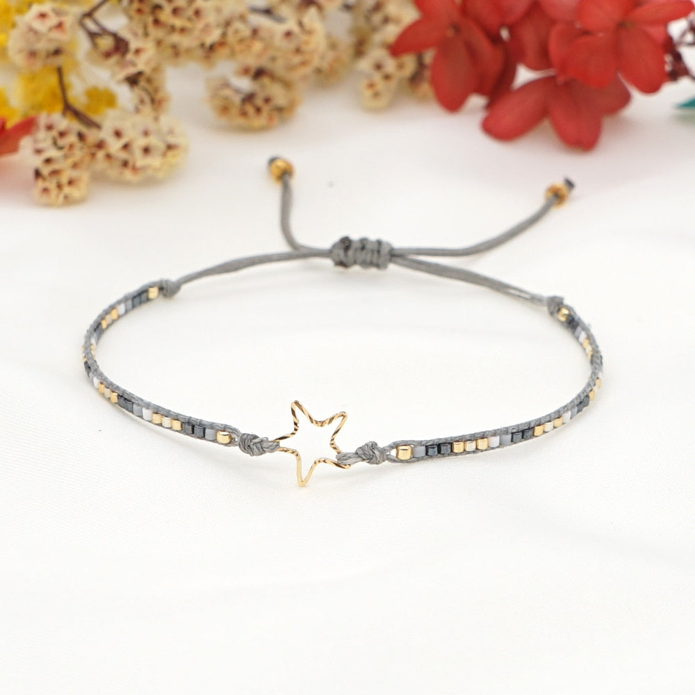 Star Bracelet For Women Japanese Bead Rhinestone
