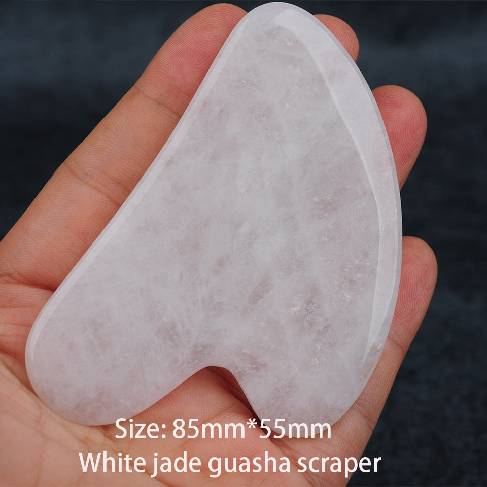 Natural Jade Stone Massage Board Rose Quartz