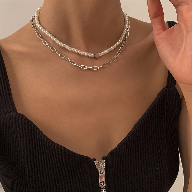 Bohemian Shell Necklace For Women Elegant Pearl