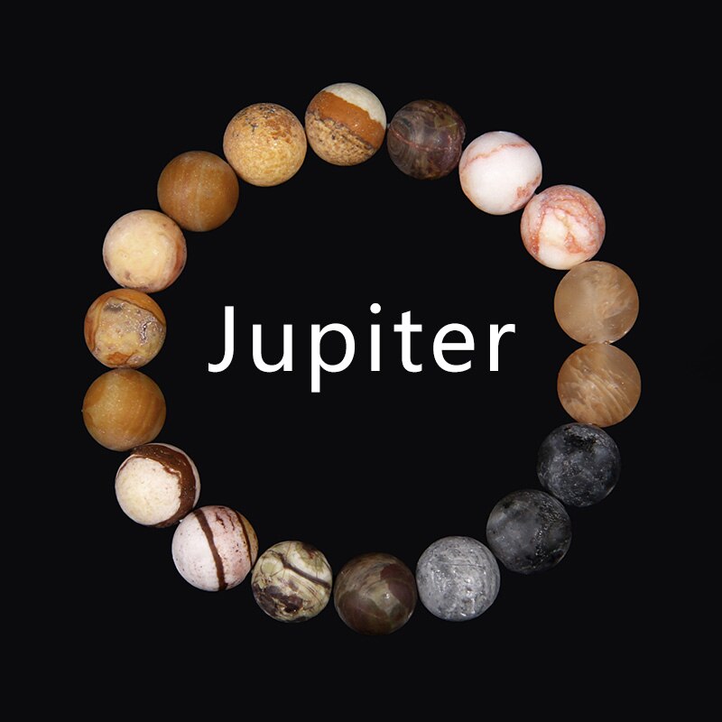 Universe Eight Planets Bracelet Men Natural Stone