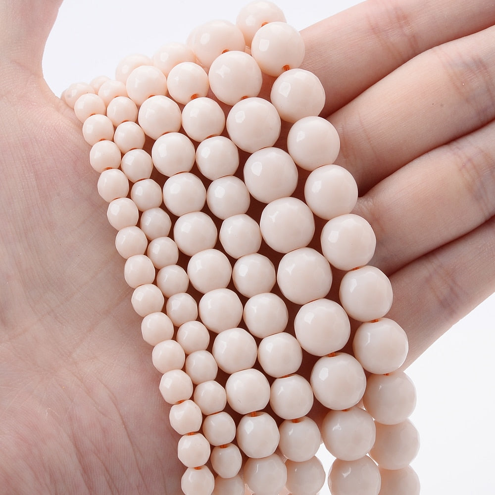 Natural White Jades Stone Bead