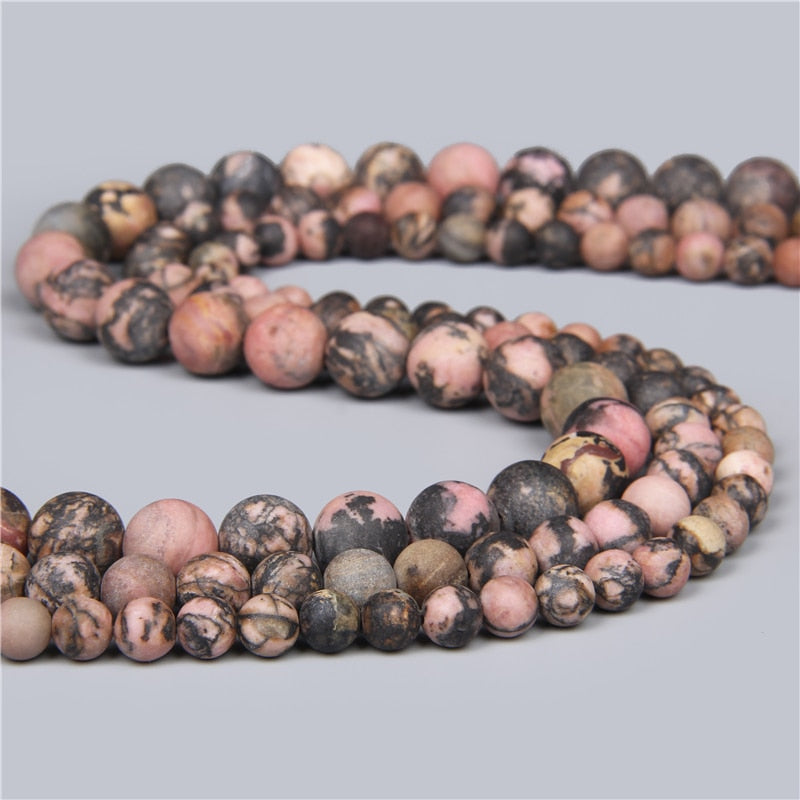 Natural Stone Beads Rose Pink Quartz Crystal Beads