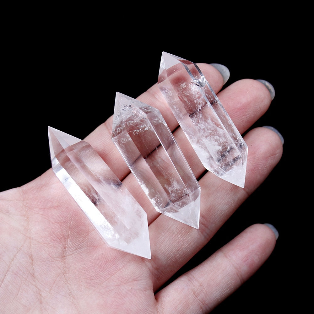 White Crystal Quartz Crystal Stone Point Healing