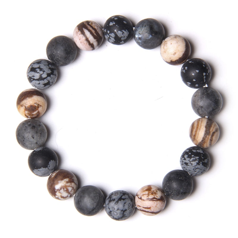 Universe Eight Planets Bracelet Men Natural Stone