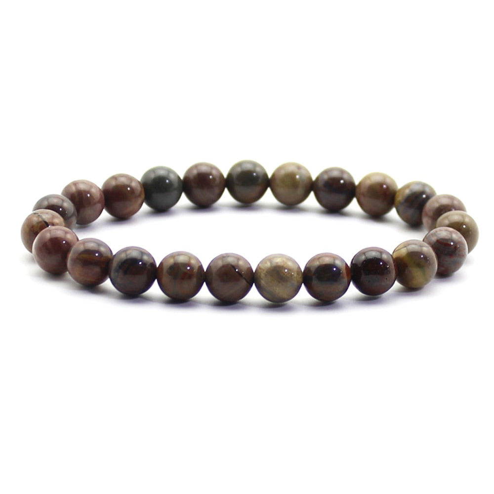 Women Men Natural Stone Quartz Bracelets Tiger Eye