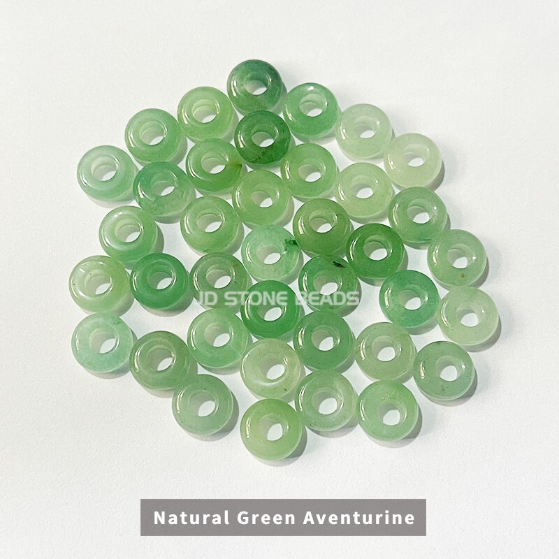 Natural Agate Jade Quartz Stone Big Hole Beads