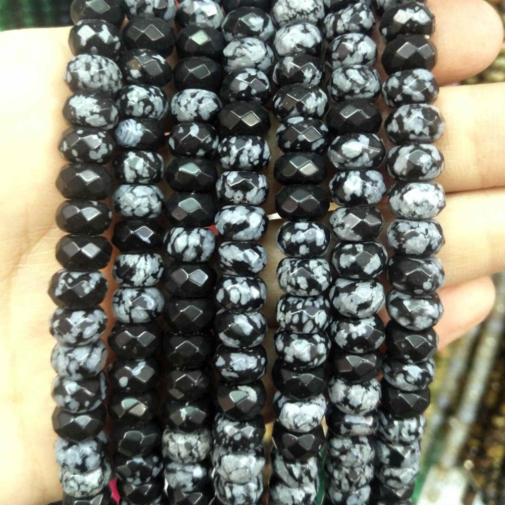 Natural Stone Faceted Rondelle Beads Jades Spacer