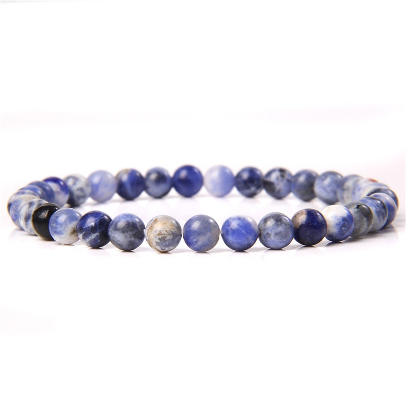 Blue Lapis Tiger Eye Agates Buddha Bracelets