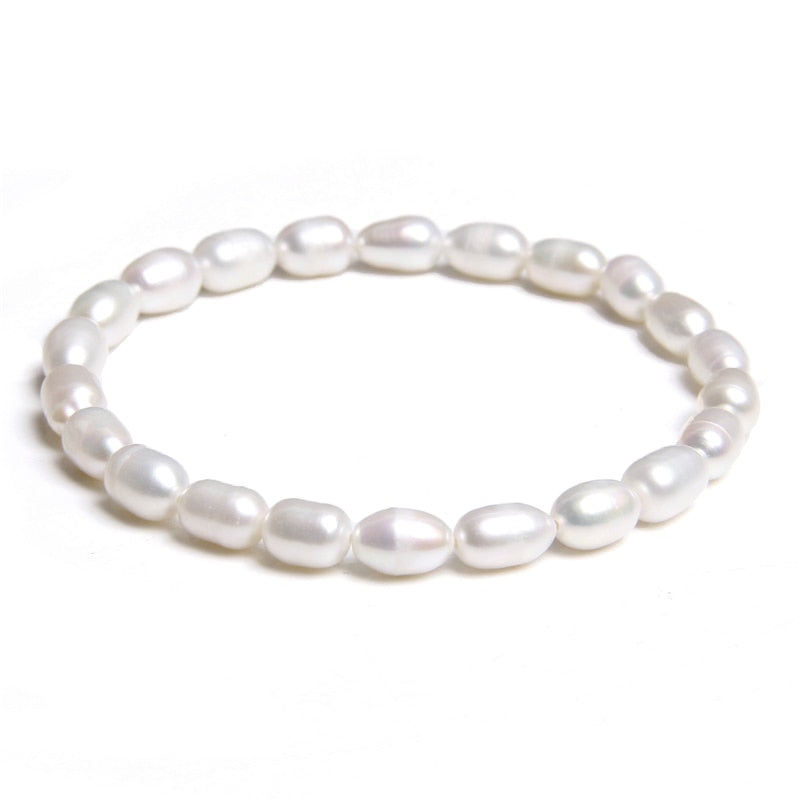 Natural Freshwater Pearls Bracelets Women Bangles