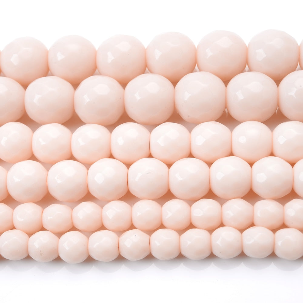 Natural White Jades Stone Bead