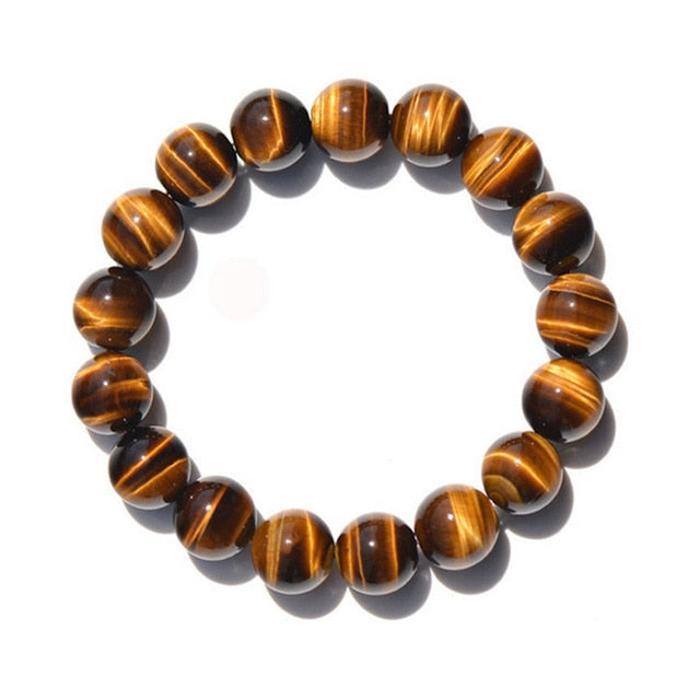 100% Real Natural Tiger Eyes Bracelet Men Women