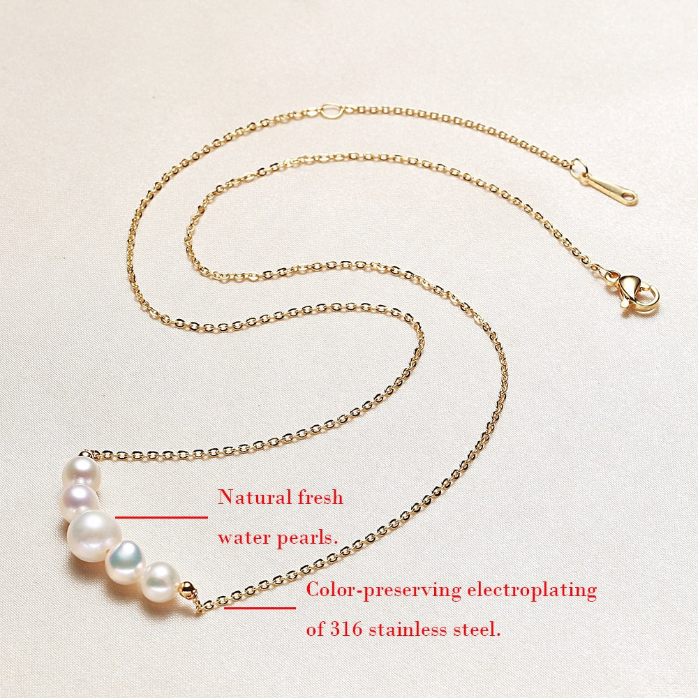 Natural freshwater pearls beaded pearls