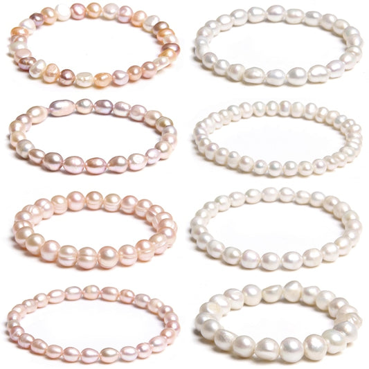 Natural Freshwater Pearls Bracelets Women Bangles