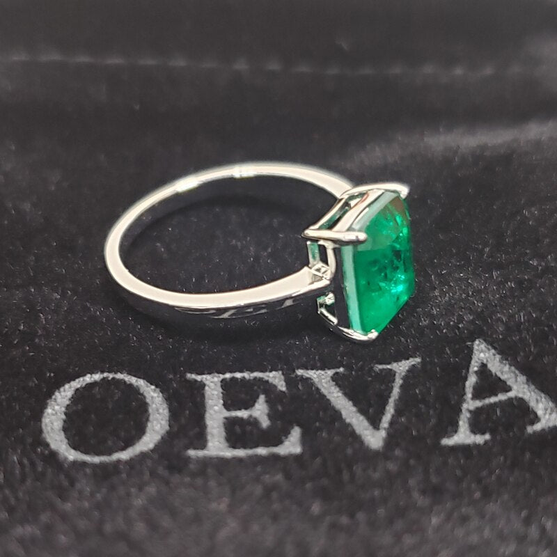 6 Carat Emerald High Carbon Diamond Rings