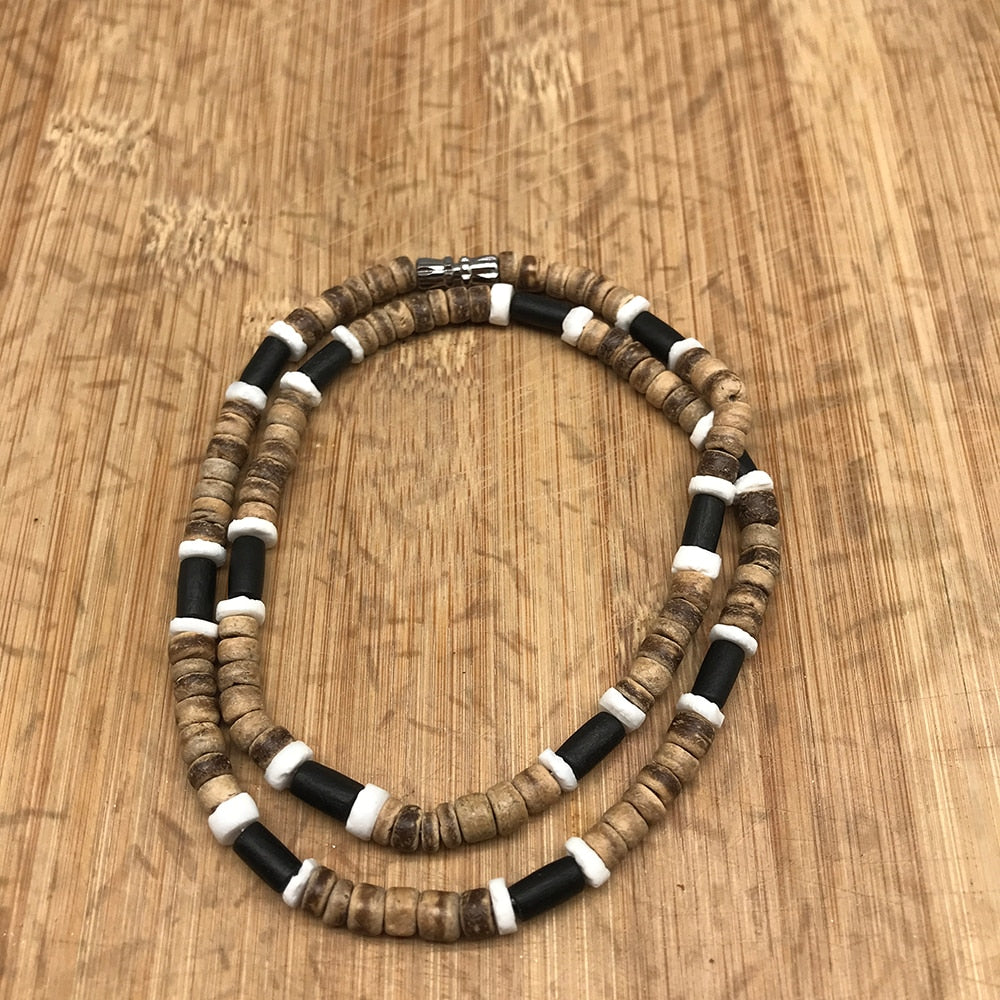 Fashion retro country beaded necklaces men's