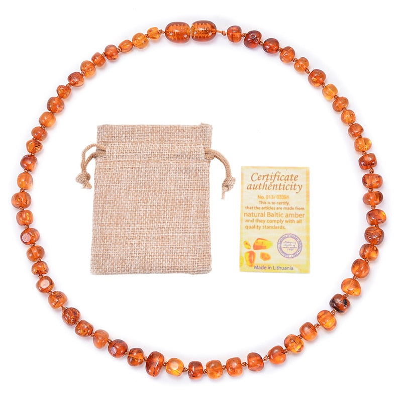 Natural Baltic Teething Ambers Necklace Amber Beads