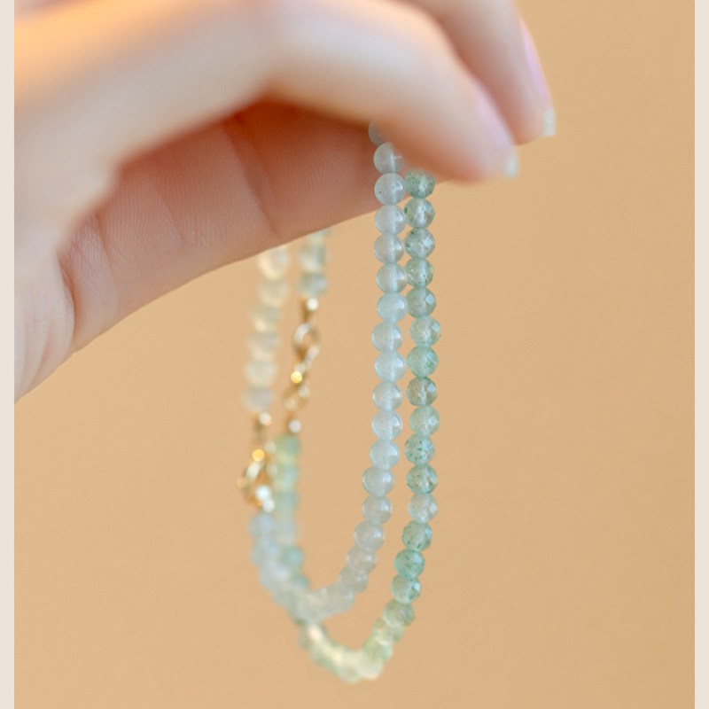 Round/Cut Stone Natural Jade Beads Beaded Bracelets