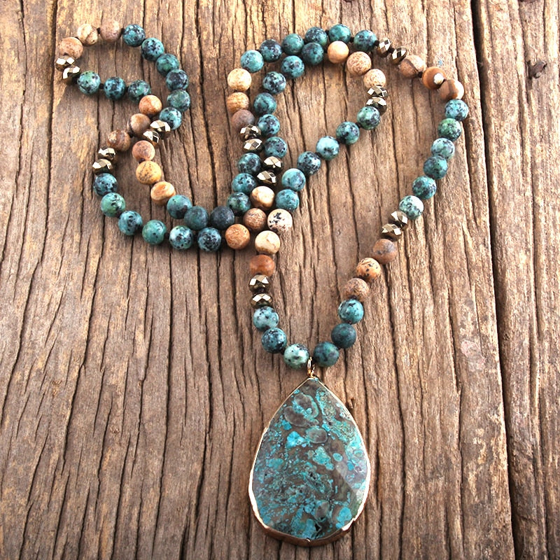 Boho Jewelry Natural Stones With Semi Precious