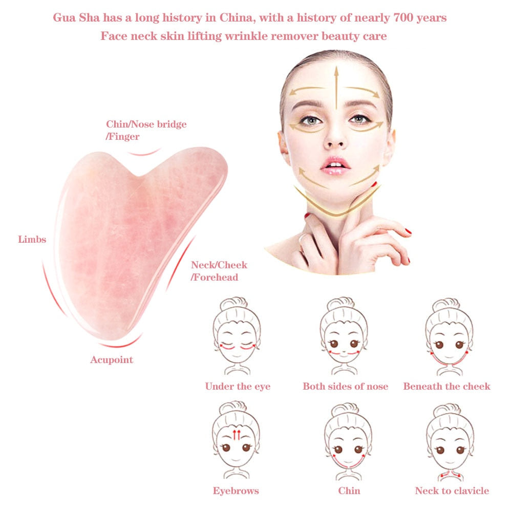 Guasha Plate Face Massager Scraper Tool Facial Lift