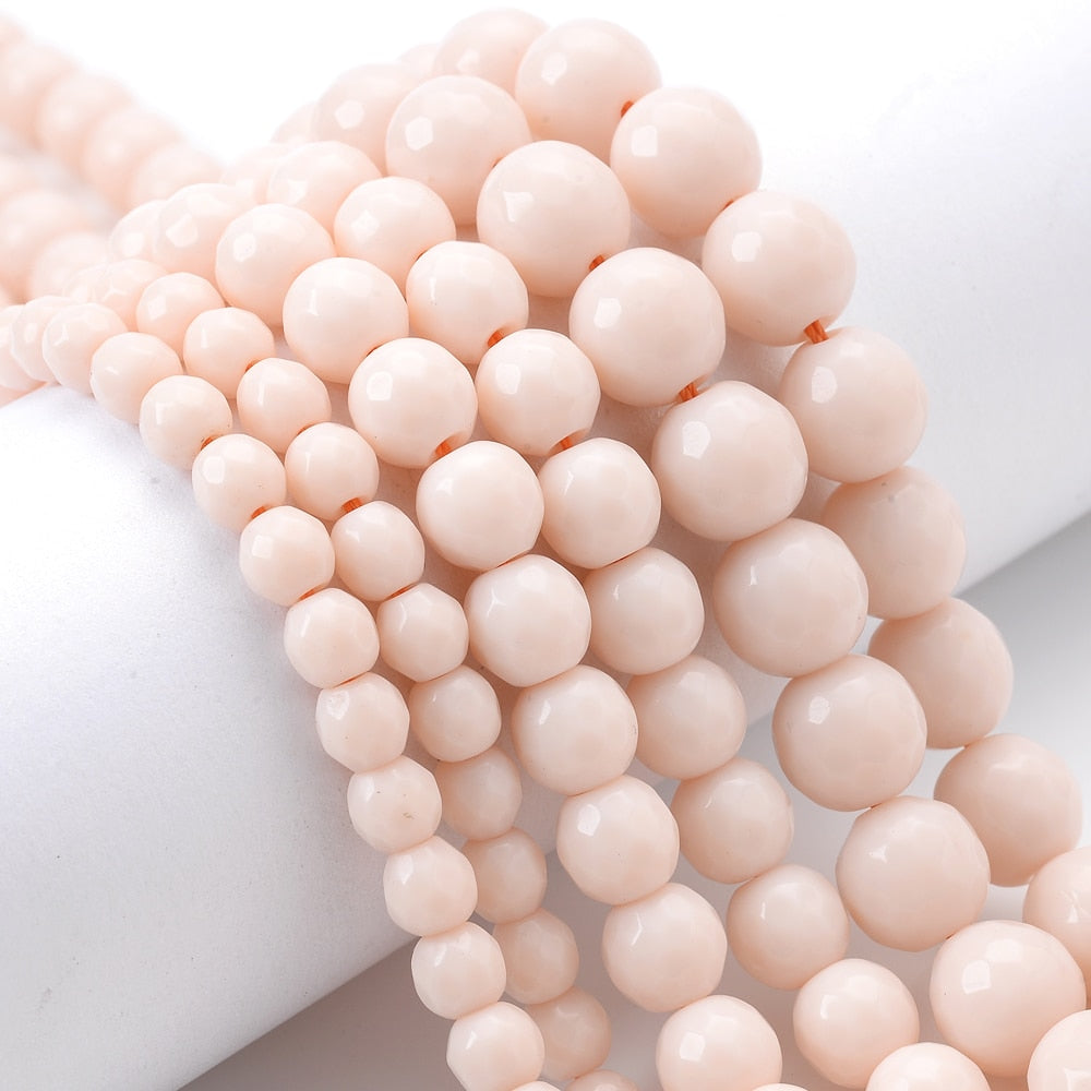 Natural White Jades Stone Bead