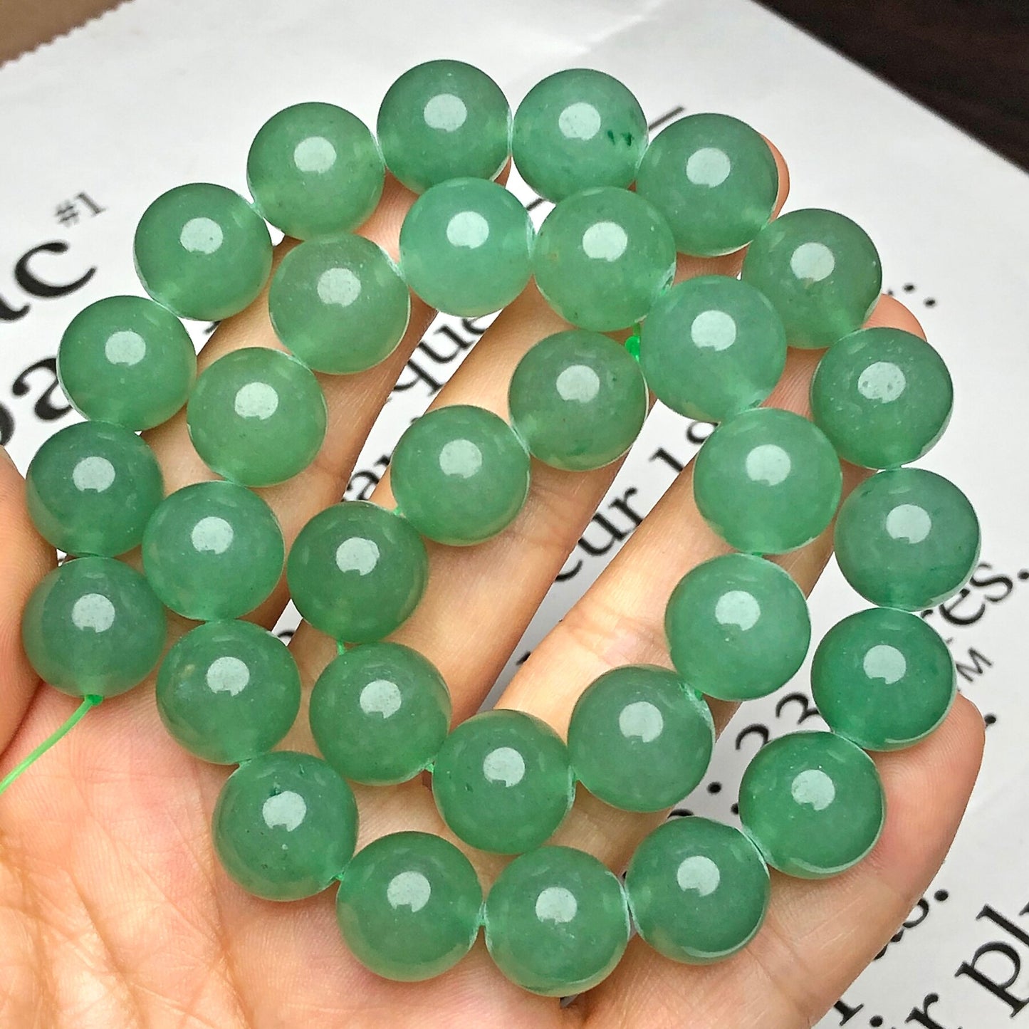 AAA Natural Stone Green Aventurine Jades Bead