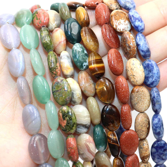 Agates Jades Crystal Loose Spacer Beads