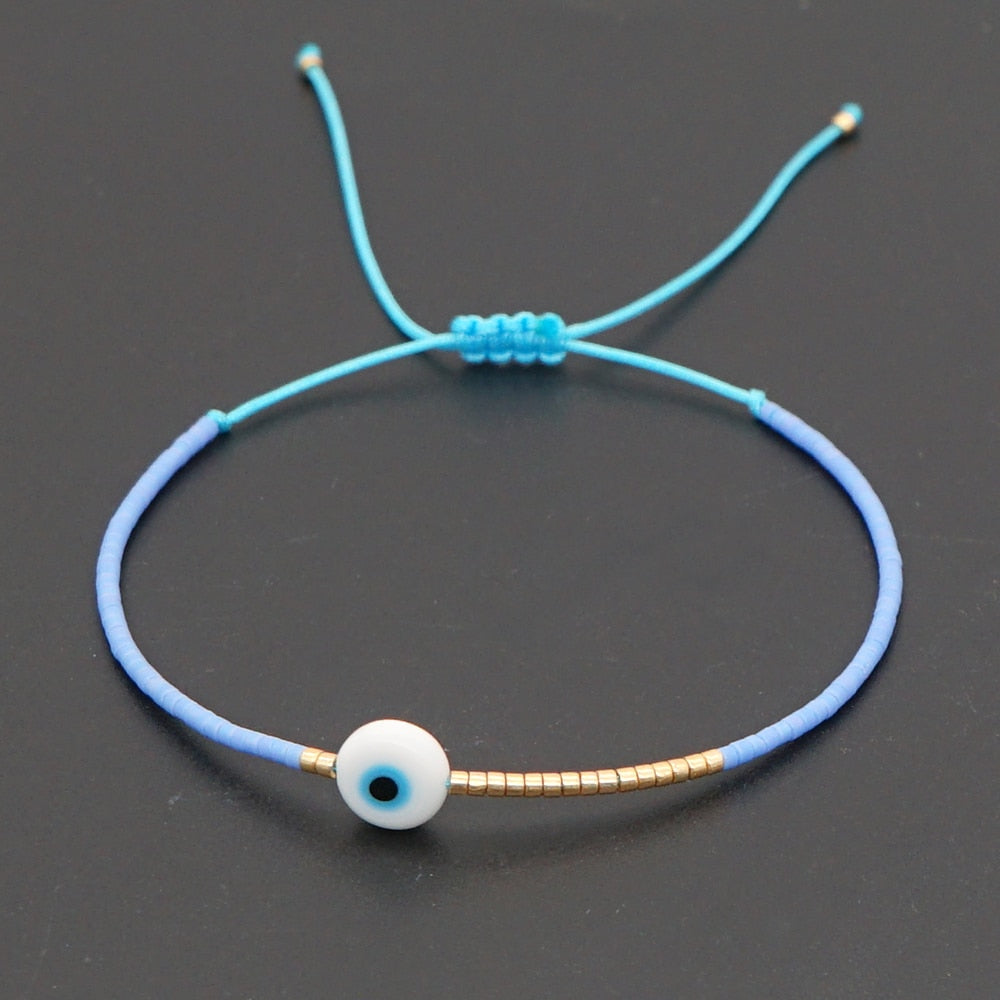 Greek Eye Braclet Turkish Evil Eye Bracelet Tiny String