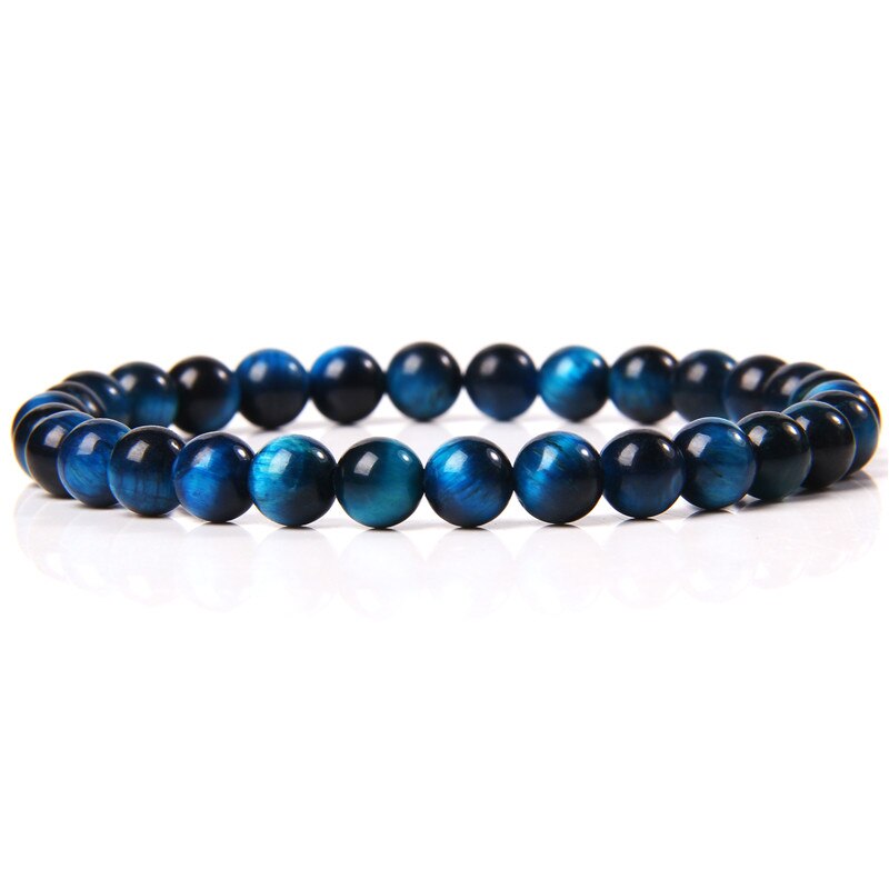 Blue Lapis Tiger Eye Agates Buddha Bracelets